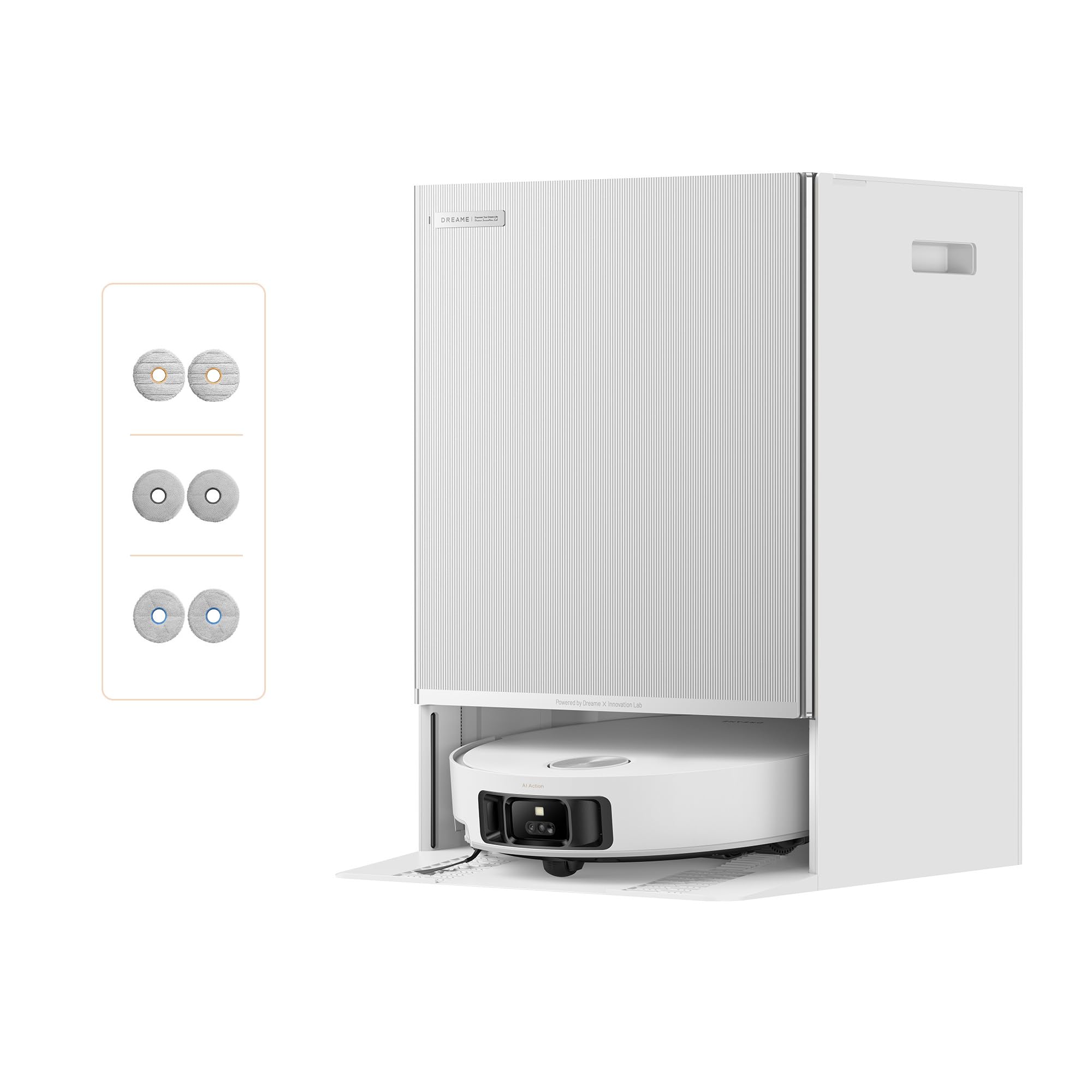 Robot Vacuum and Mop with Multi-Mop System, Up to 30,000Pa Suction, Obstacle Avoidance, Auto Empty & Mop Washing