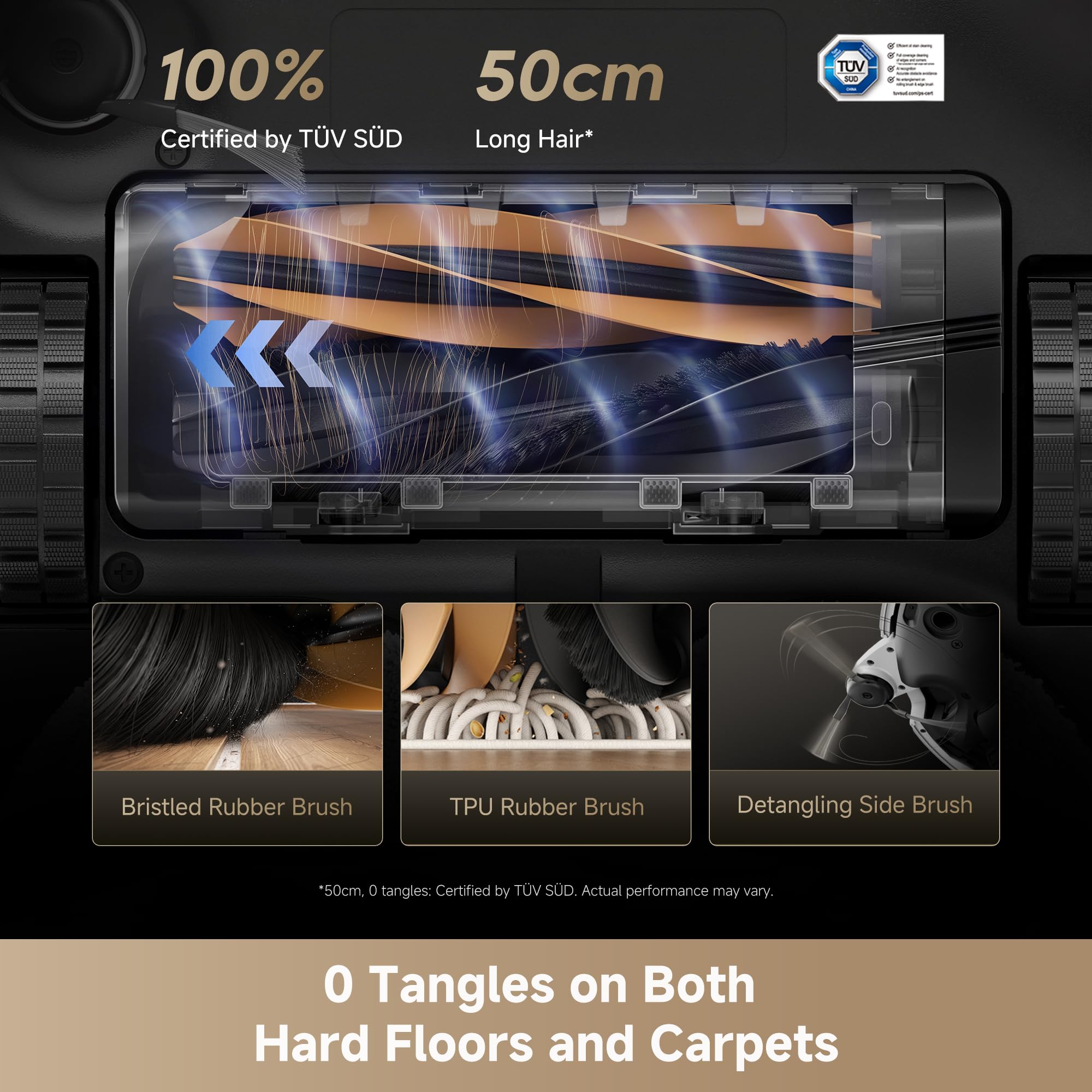 Robot Vacuum and Mop with Multi-Mop System, Up to 30,000Pa Suction, Obstacle Avoidance, Auto Empty & Mop Washing