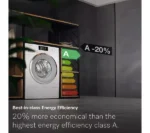 9kg Front-Load Washing Machine, 1600 rpm, Auto Detergent Dosing, Steam & WiFi, White - Image 14