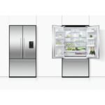 569L French Door Freestanding Fridge Freezer, Stainless Steel, Frost Free, E Energy Rating - Image 3