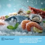 French Door Fridge Freezer, 485L Capacity, Total No Frost, Silver, 70cm Wide - Image 9