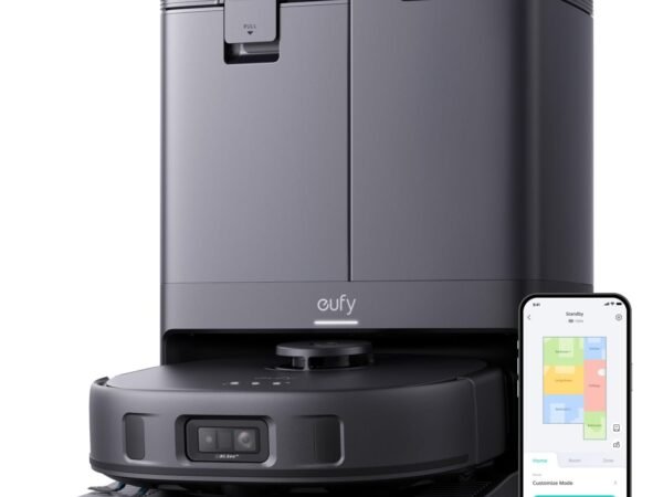 X10 Pro Omni Robot Vacuum & Mop with All-in-One Station, 8000Pa, Self-Empty, Mop Pad Self-Wash & 45°C Drying, Black (T2351)