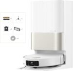 Dreame X50 Ultra Complete Robot Vacuum and Mop, 20,000Pa Suction, 6 cm Obstacle Clearance, Hot Water Mop Cleaning, White