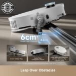 Dreame X50 Ultra Complete Robot Vacuum and Mop, 20,000Pa Suction, 6 cm Obstacle Clearance, Hot Water Mop Cleaning, White - Image 4