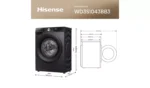 WD3S1043BB3 Washer Dryer, 10.5kg Wash, 6kg Dry, 1400rpm, Wi-Fi, Black - Image 11