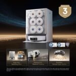 Robot Vacuum and Mop with Multi-Mop System, Up to 30,000Pa Suction, Obstacle Avoidance, Auto Empty & Mop Washing - Image 7