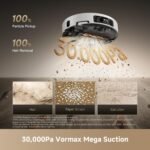 Robot Vacuum and Mop with Multi-Mop System, Up to 30,000Pa Suction, Obstacle Avoidance, Auto Empty & Mop Washing - Image 11