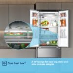 French Door Fridge Freezer, 485L Capacity, Total No Frost, Silver, 70cm Wide - Image 14