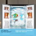 French Door Fridge Freezer, 485L Capacity, Total No Frost, Silver, 70cm Wide - Image 17