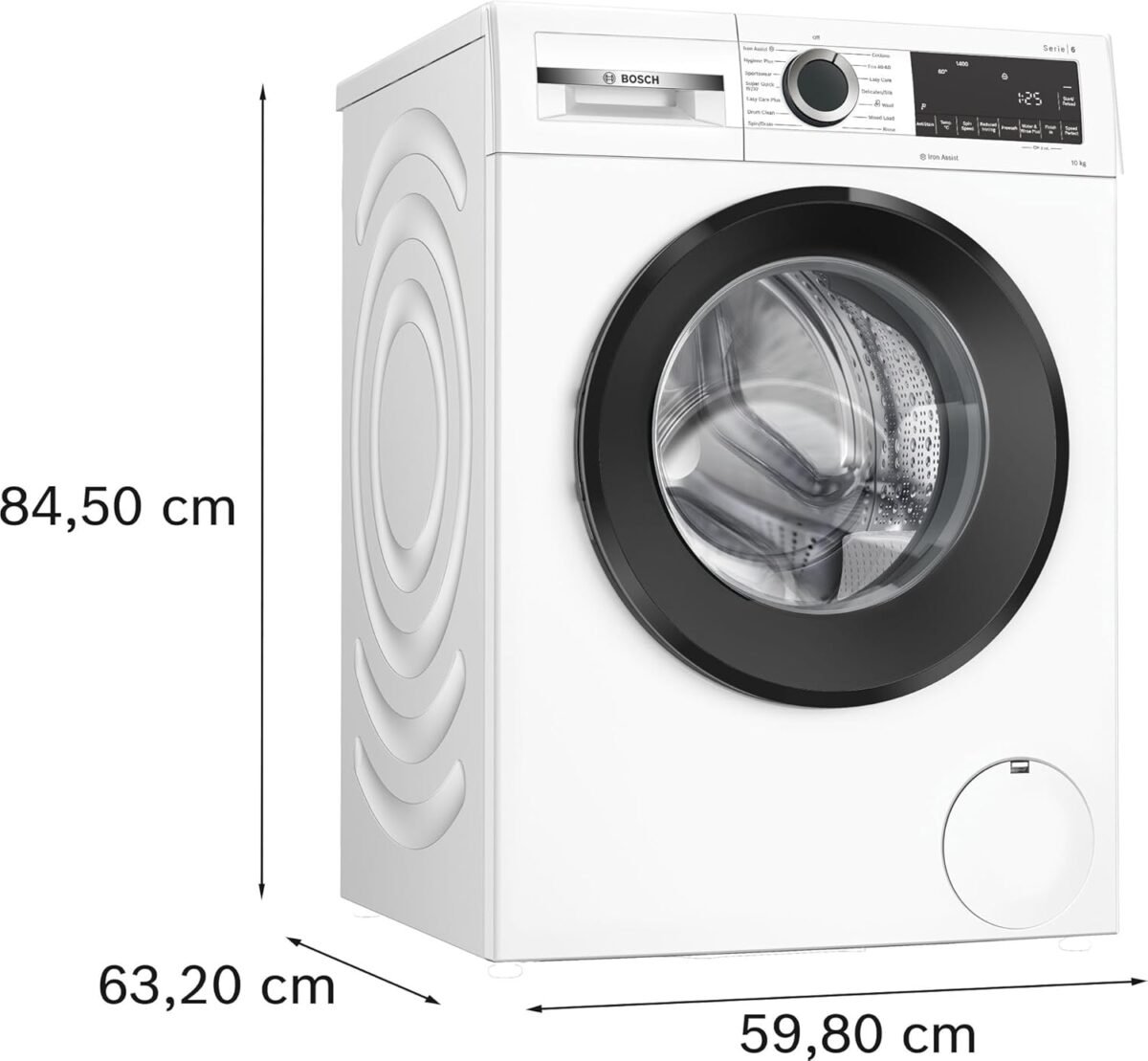 Bosch Series 6 WGG254Z1GB Washing Machine White with Black Door